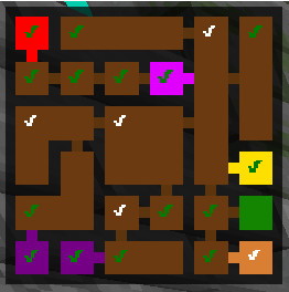 The Dungeon Hub inside of Skyblock in shaders